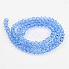 Transparent Glass Bead Strands GLAA-G013-6mm-25-2