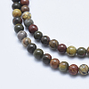 Natural Polychrome Jasper/Picasso Stone/Picasso Jasper Beads Strands G-E444-43-4mm-3
