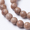 Natural Wood Beads Strands X-WOOD-J001-02-8mm-5