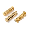 6Pcs 6 Styles Multi-Strand Brass Magnetic Slide Lock Clasps Set KK-FS0001-22-3