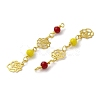 Glass Beaded Pendants KK-P242-18G-03-2