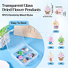5Pcs Transparent Glass Pendants GLAA-TA0002-84-3