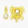 Alloy Rhinestones Magnetic Clasps with Loops X-ALRI-O015-02-3