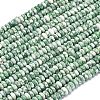 Natural Green Spot Jasper Beads Strands G-P575-A45-4x2mm-2