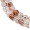 Natural Black Gold Rutilated Quartz Beads Strands X-G-P596-6mm-02-4