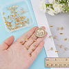 20Pairs Brass Stud Earring Findings KK-ME0002-59-3