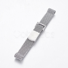 Tarnish Resistant 430 Stainless Steel Mesh Bracelet Making MAK-L021-01P-2