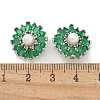 Rack Plating Brass Micro Pave Cubic Zirconia Buttons KK-K293-09P-02-3