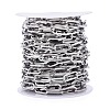 Tarnish Resistant 304 Stainless Steel Paperclip Chains CHS-F011-01B-P-3