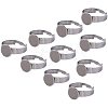 Adjustable 304 Stainless Steel Finger Rings Components STAS-PH0019-20P-1