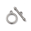 Non-Tarnish 304 Stainless Steel Ring Toggle Clasps X-STAS-A092-09E-P-1