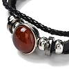 Natural Carnelian Multi-strand Bracelets BJEW-Q337-01D-2