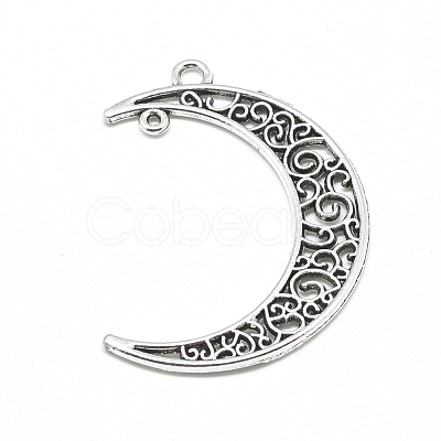 Tibetan Style Alloy 2-Loop Link Pendants TIBE-S299-062AS-RS-1