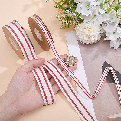 2 Rolls 2 Styles Cotton Ribbon OCOR-ME0001-99A-1