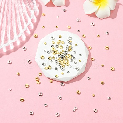 120Pcs 6 Styles Brass Beads KK-CJ0003-42-1