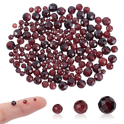 150Pcs 3 Styles Natural Garnet Beads G-GA0001-86-1