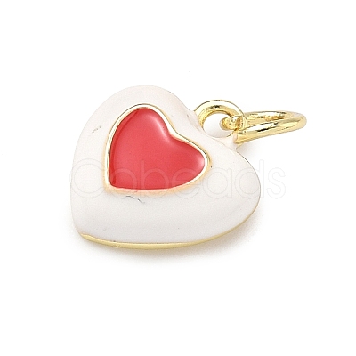 Brass Enamel Pendants KK-B170-01G-03-1