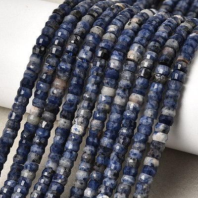 Natural Sodalite Heishi Beads Strands G-A299-A20-01-1