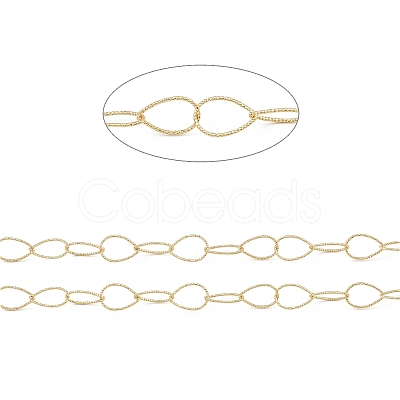 Brass Hollow Rhombus Link Chains CHC-M025-03G-1