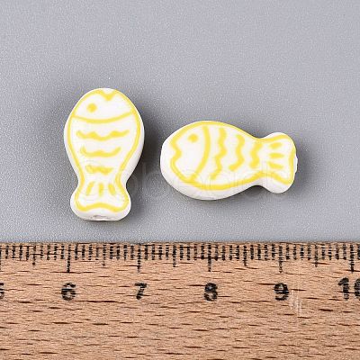 Handmade Porcelain Ceramic Beads PORC-Q005-05H-1