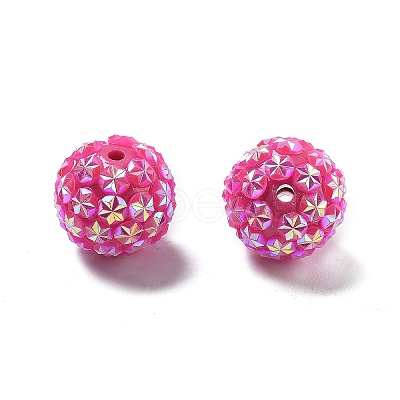 Acrylic Rhinestone Ball Beads OACR-A035-01L-1