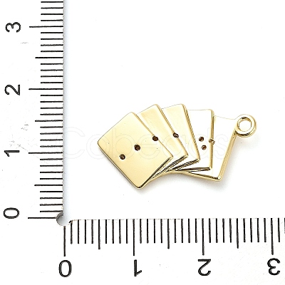 Brass Micro Pave Cubic Zirconia Pendants KK-L229-067G-1