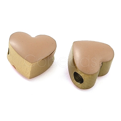 Ion Plating(IP) 304 Stainless Steel Enamel Beads STAS-B075-09G-07-1