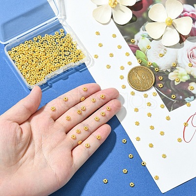 600Pcs 2 Colors CCB Plastic Bead Spacers CCB-YW0001-39A-1