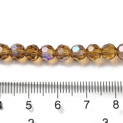 Electroplate Transparent Glass Beads Strands EGLA-A035-T6mm-L04-1