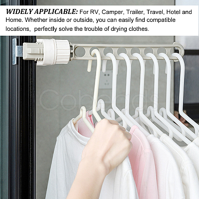 Portable Clothes Drying Rack AJEW-WH0291-35-1