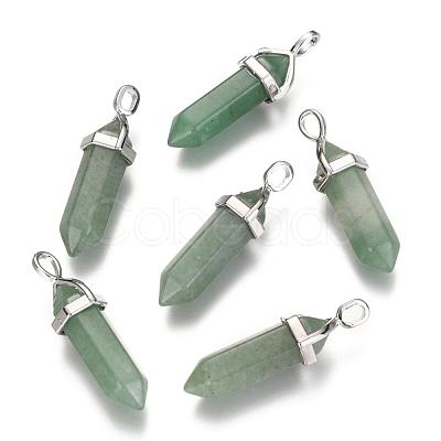 Natural Mixed Gemstone Double Terminated Pointed Pendants G-F295-04-1