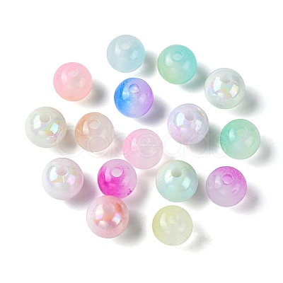 Transparent & Two Tone Opaque Acrylic Beads SACR-FS0001-24-1