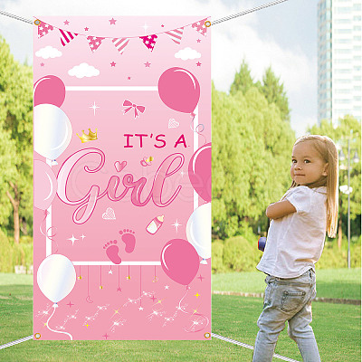 Polyester Hanging Banner Sign AJEW-WH0190-042-1