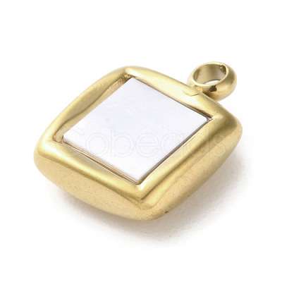 304 Stainless Steel Acrylic Pendants STAS-M091-02D-G-1