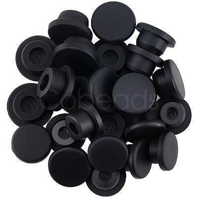 30Pcs 5 Styles Silicone Hole Plugs AJEW-GF0011-63D-1