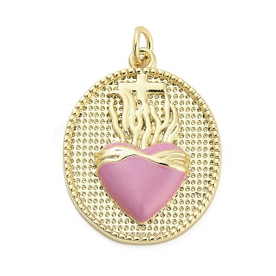 Brass Enamel Pendants KK-H527-01C-G03-1