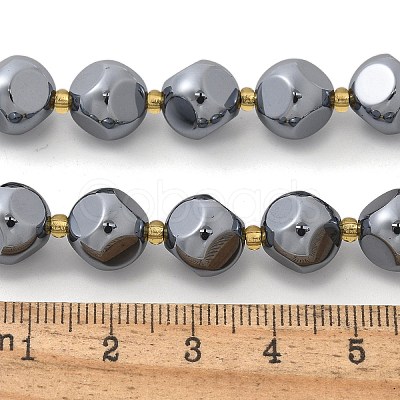 Terahertz Stone Round Beads Strands G-R002-01B-1