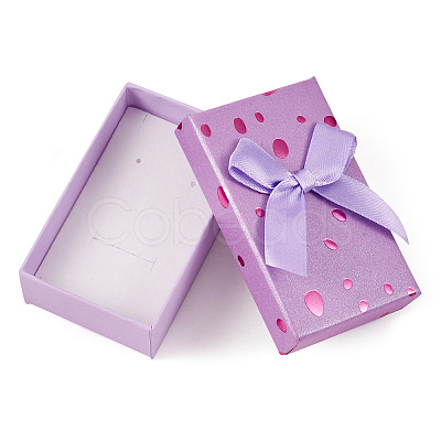 Polka Dot Pattern Cardboard Jewelry Packaging Boxes LS-CON-TAC0011-04B-04-1