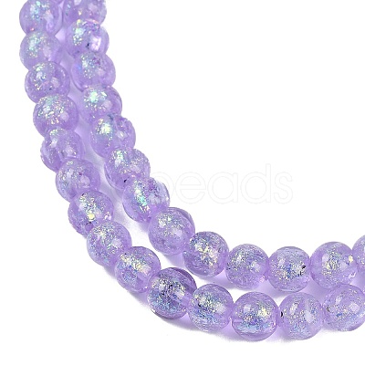 Handmade Foil Lampwork Beads Strands FOIL-K003-06A-1
