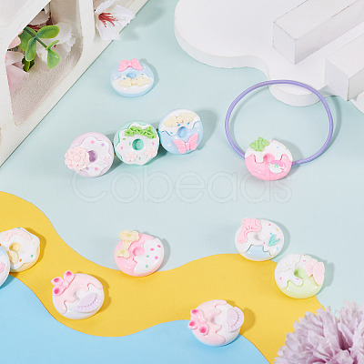 20Pcs Opaque Resin Decoden Cabochons RESI-TADJ0001-20-1