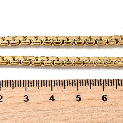 201 Stainless Steel Box Chain Necklaces for Men STAS-V011-01A-G-1-1