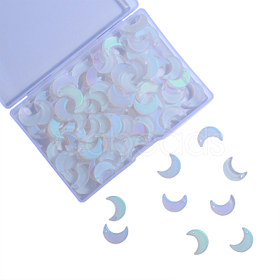 100Pcs Transparent Glass Pendants GLAA-CJ0001-23-1