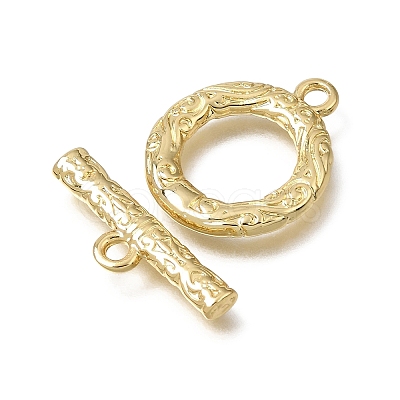 Brass Toggle Clasps KK-CJC2732-01B-G-RS-1