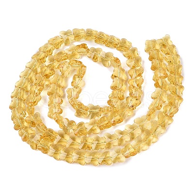 Transparent Glass Beads Strands GLAA-Q118-01A-B13-1