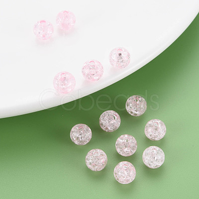 Transparent Crackle Acrylic Beads MACR-S373-66-N02-1