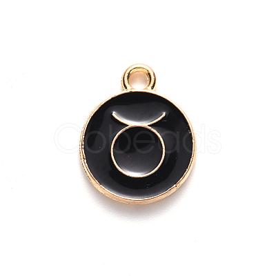 Alloy Enamel Pendants ENAM-S124-01A-08C-1
