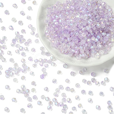 70G Transparent Spray Painted Glass Beads EGLA-YW0005-30B-1