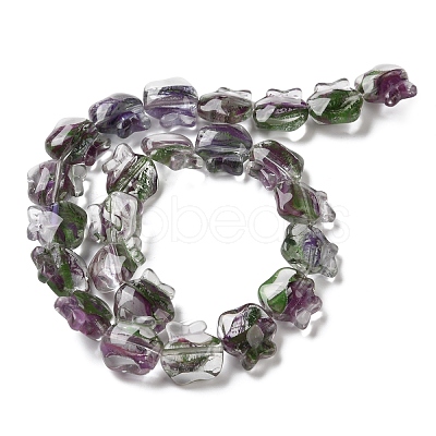 Inner Flower Handmade Lampwork Beads Strands LA-CBA3F7A-01A-1