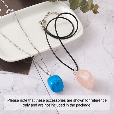 Natural & Synthetic Mixed Gemstone Pendants G-TA0001-11-1