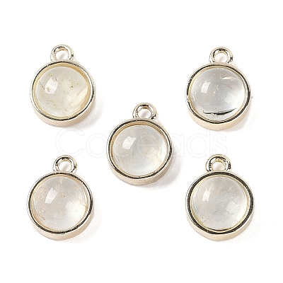 Natural Prehnite Pendants G-K372-03G-11-1